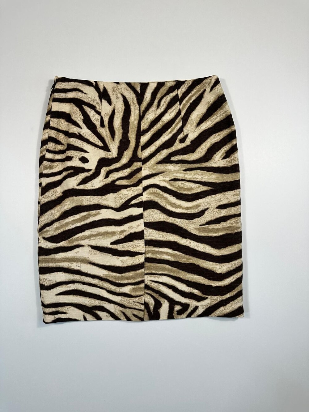 NWT Lauren Ralph Lauren Zebra Print Linen Cotton Pencil Skirt Size 6 $285 - Picture 4 of 7